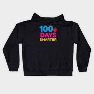 100 Days Smarter - 100 Days Of School Kids Hoodie